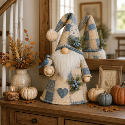 🔥LAST DAY 49% OFF 🐦 Patchwork Bird Gnome Light | Farmhouse Holiday Decor