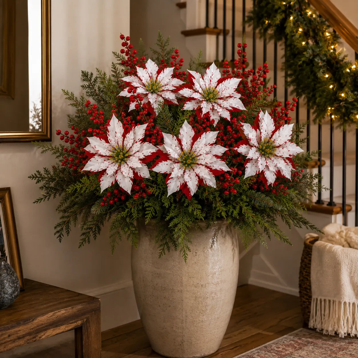 ❀Last Day 64% OFF🔥Christmas Poinsettia Planter Inserts