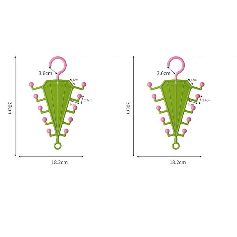 Multi-Functional V-Shaped Double Sided Hanger Storage Rack