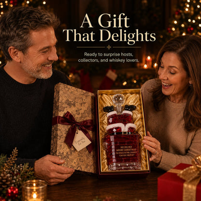 ✨ ✨ Holiday Special: 49% Off – Santa Stuck in the Chimney Whiskey Bottle
