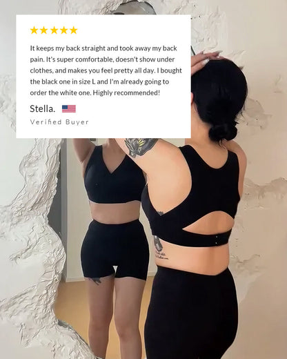 Hot Sale 70% OFF - Cross Back Front Closure Wireless Posture Support Bra