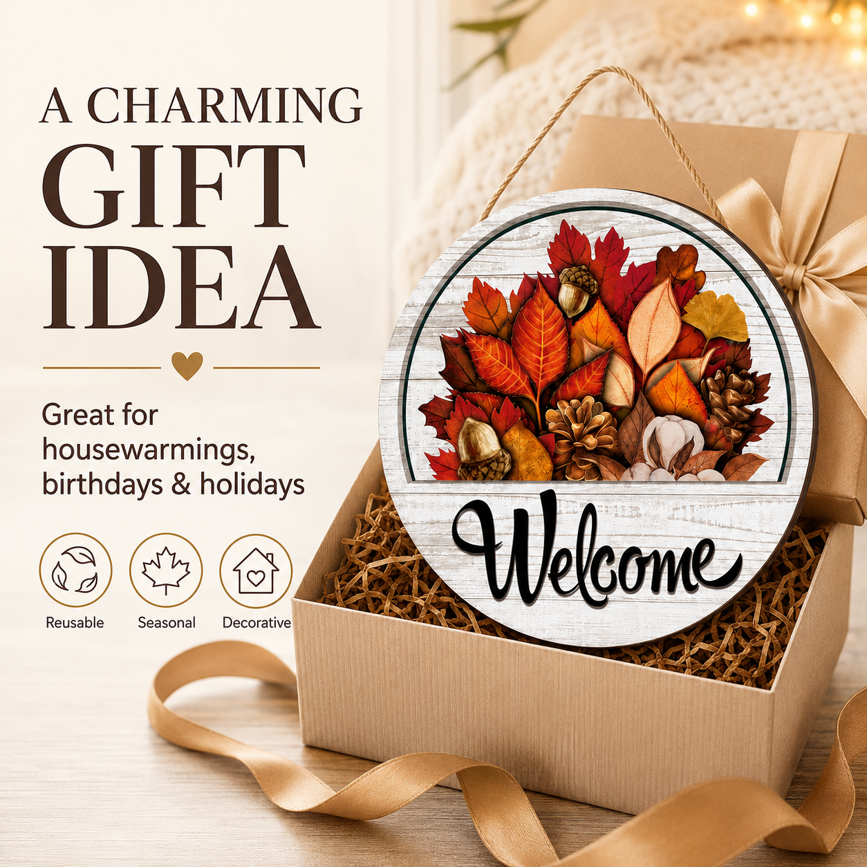 🔥 LIMITED-TIME 49% OFF — 16 Pcs Interchangeable Welcome Sign for Front Door