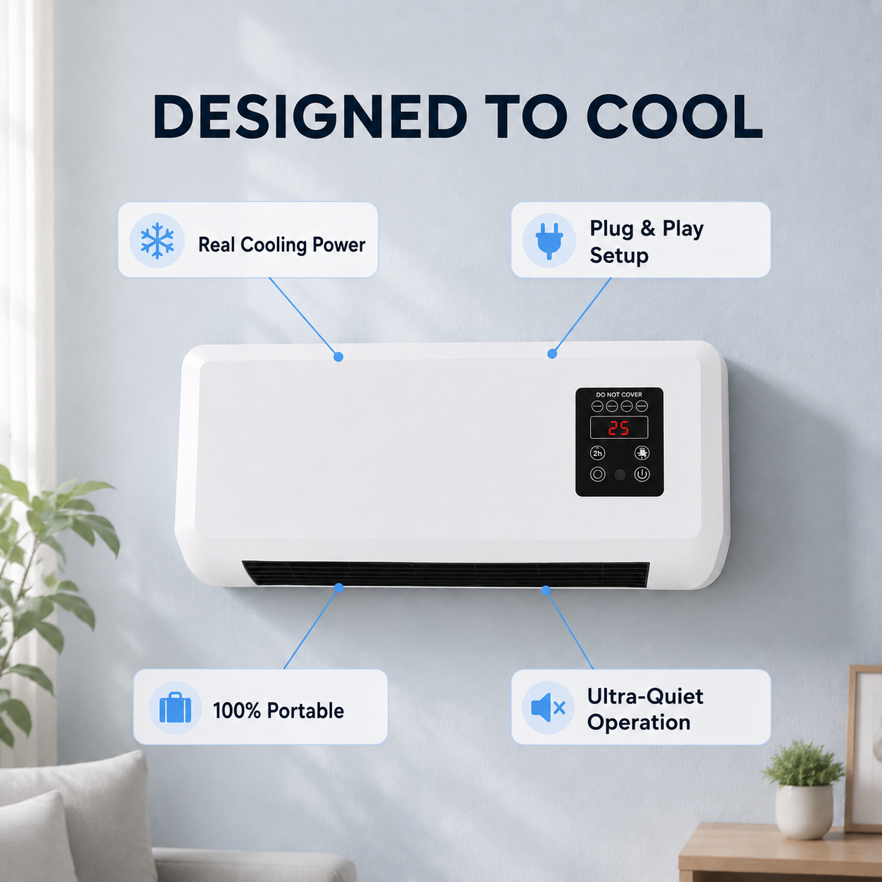 🔥Limited Discount🔥Ductless Portable Air Conditioners No Windows Needed ONLY $99