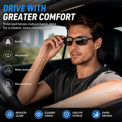 Photochromic Sunglasses with Anti-glare Polarized Lens