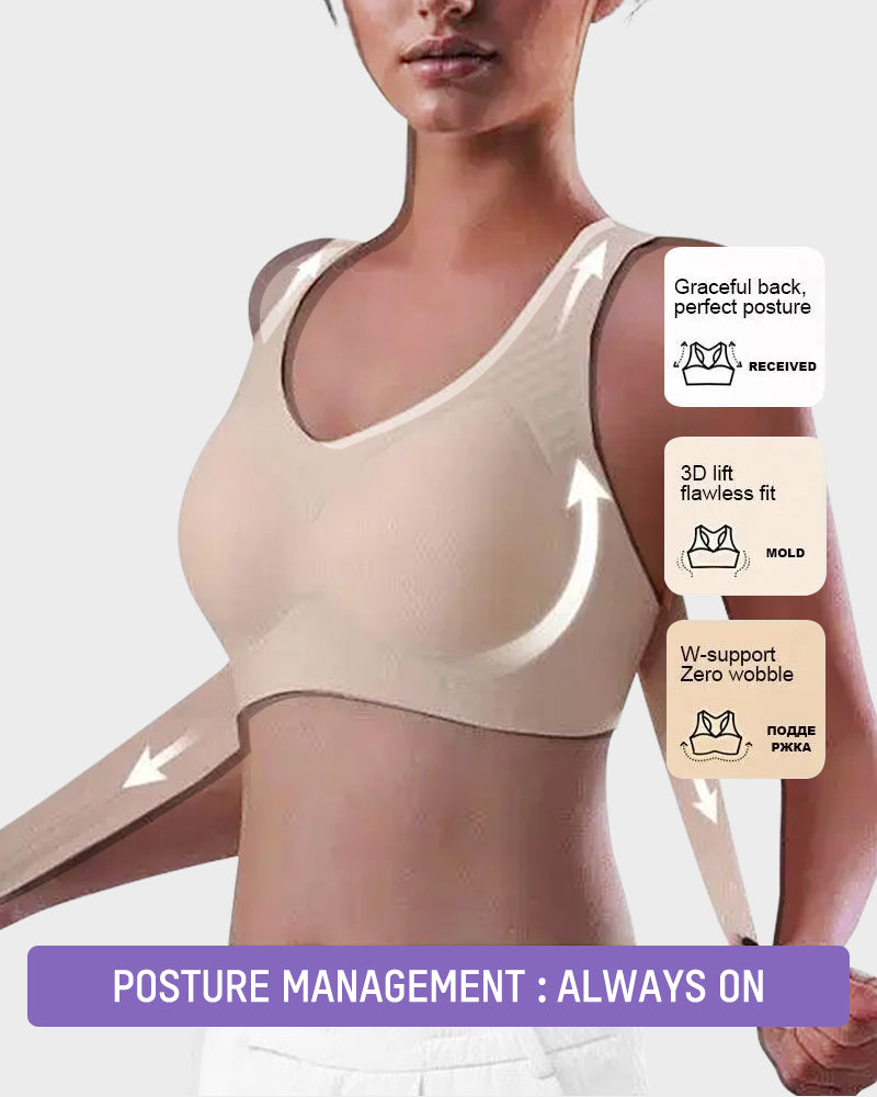 Hot Sale 70% OFF - Cross Back Front Closure Wireless Posture Support Bra