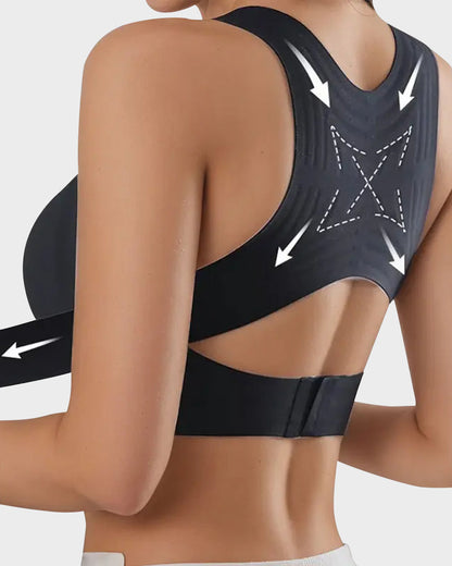 Hot Sale 70% OFF - Cross Back Front Closure Wireless Posture Support Bra