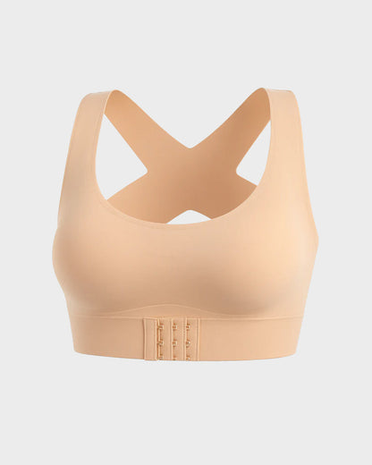 Hot Sale 70% OFF - Cross Back Front Closure Wireless Posture Support Bra