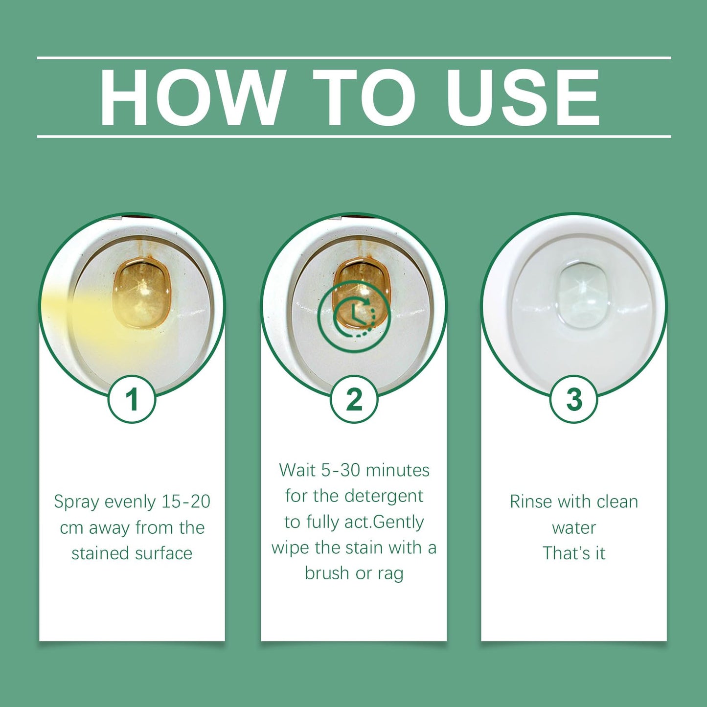 💞50K+ SOLD!💥🔬 【CLEARANCE!】✨ 🚽 Oxalic Acid Cleaner, Multipurpose Stain Remover Spray for Bathroom