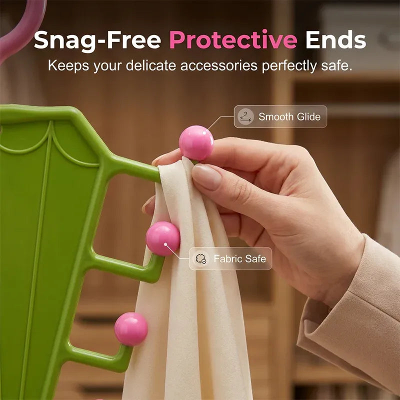 Multi-Functional V-Shaped Double Sided Hanger Storage Rack