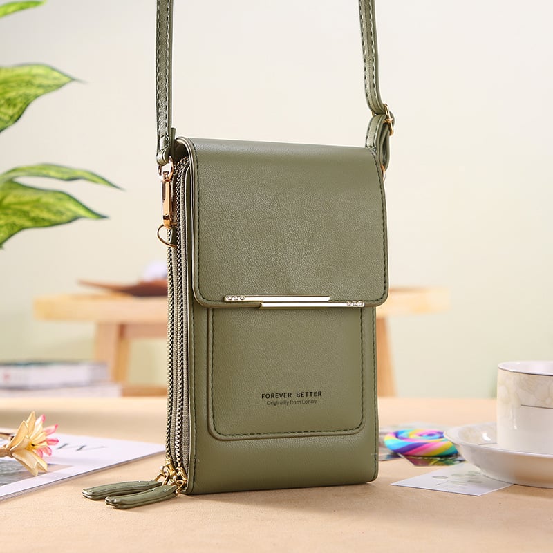 👜 Simple and elegant women's touchscreen crossbody phone wallet📱