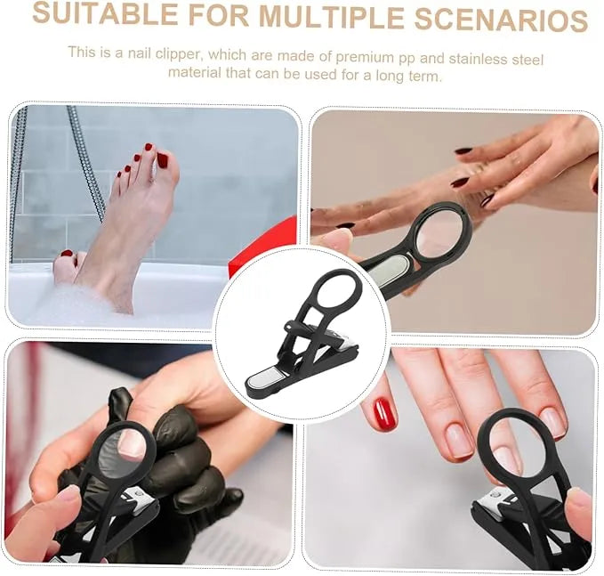 🔍Nail Clipper with Magnifying Glass