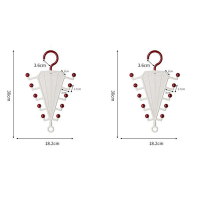 Multi-Functional V-Shaped Double Sided Hanger Storage Rack