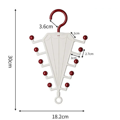 Multi-Functional V-Shaped Double Sided Hanger Storage Rack