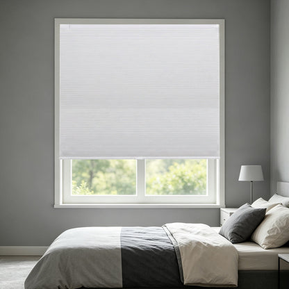 Cordless No Drill Cellular Shades – Custom Size Blackout Honeycomb Shades for Windows