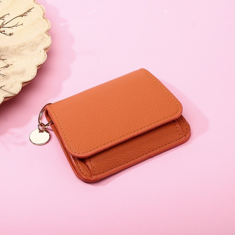💖Hot 59% OFF🌹RFID Short Wallets for Women – Fashionable Card Holder with Key Ring & Coin Purse