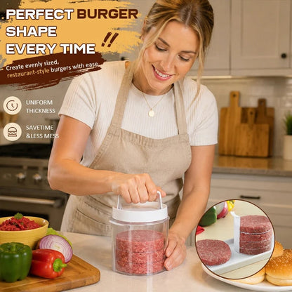 🎉🔥 50% OFF - 🍔 Burger Patty Maker for Easy Homemade Burgers