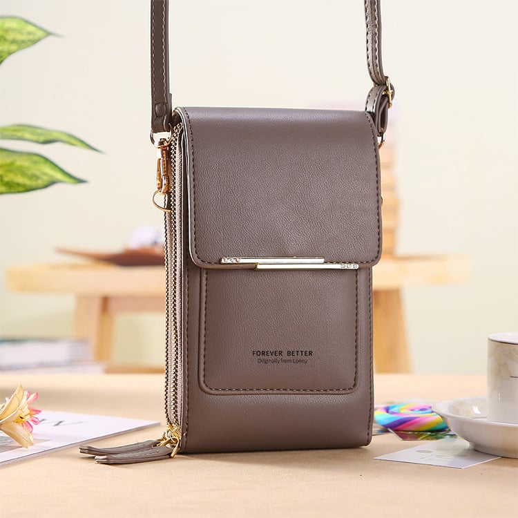 👜 Simple and elegant women's touchscreen crossbody phone wallet📱