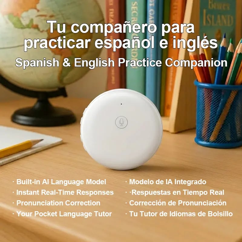 Spanish & English Practice Companion – Supports 165 Languages