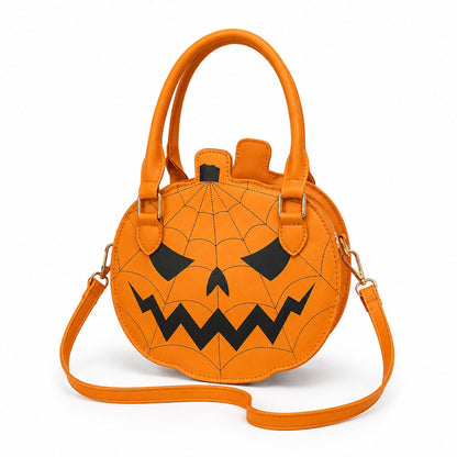 🎃 Halloween Pumpkin Handbag with Adjustable Shoulder Strap