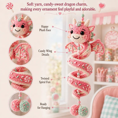 ✨Copy of Buy 3 Get 1 Free | 🐉 Beginner-Friendly DIY Enchanted Dragon Spiral Hanging Ornament Kit | Complete Kit with All Tools & Step-by-Step Guide Included 💕