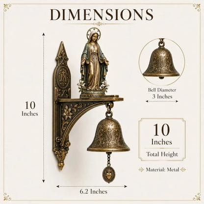 🔥HOT SALE🔥🙏 Our Lady of Grace Wall Bell – A Gift of Faith, Grace & Love 🔔