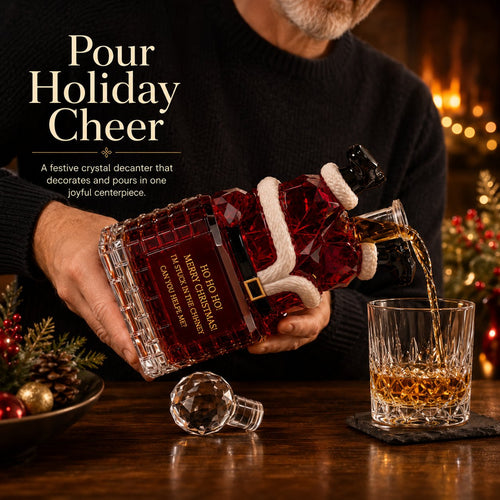 ✨ ✨ Holiday Special: 49% Off – Santa Stuck in the Chimney Whiskey Bottle