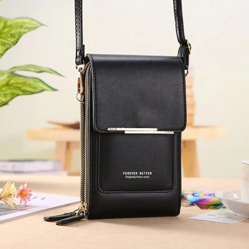 👜 Simple and elegant women's touchscreen crossbody phone wallet📱