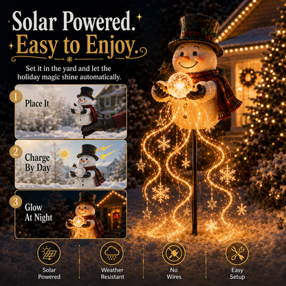 🎅Christmas Early Discount 49% Off ✨Snowman Magic Fountain Garden Light