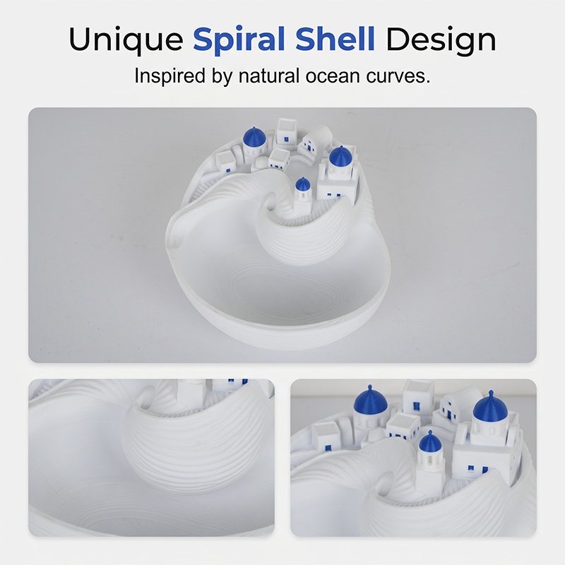 Blue and White Ocean Theme Key Holder Tray Ceramic Home Decor