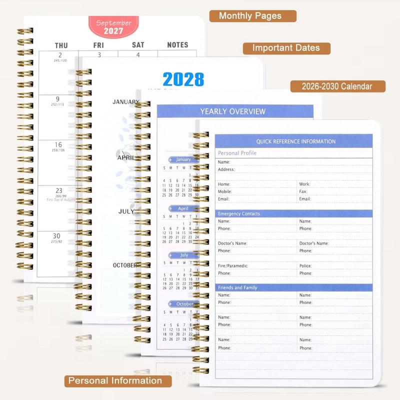📅60-Month Wall Calendar (2026-2030) – Durable Paper, Month Labels & Annual Planning for Ultimate Organization 🗓️✅